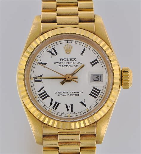 rolex oyster perpetual datejust gold